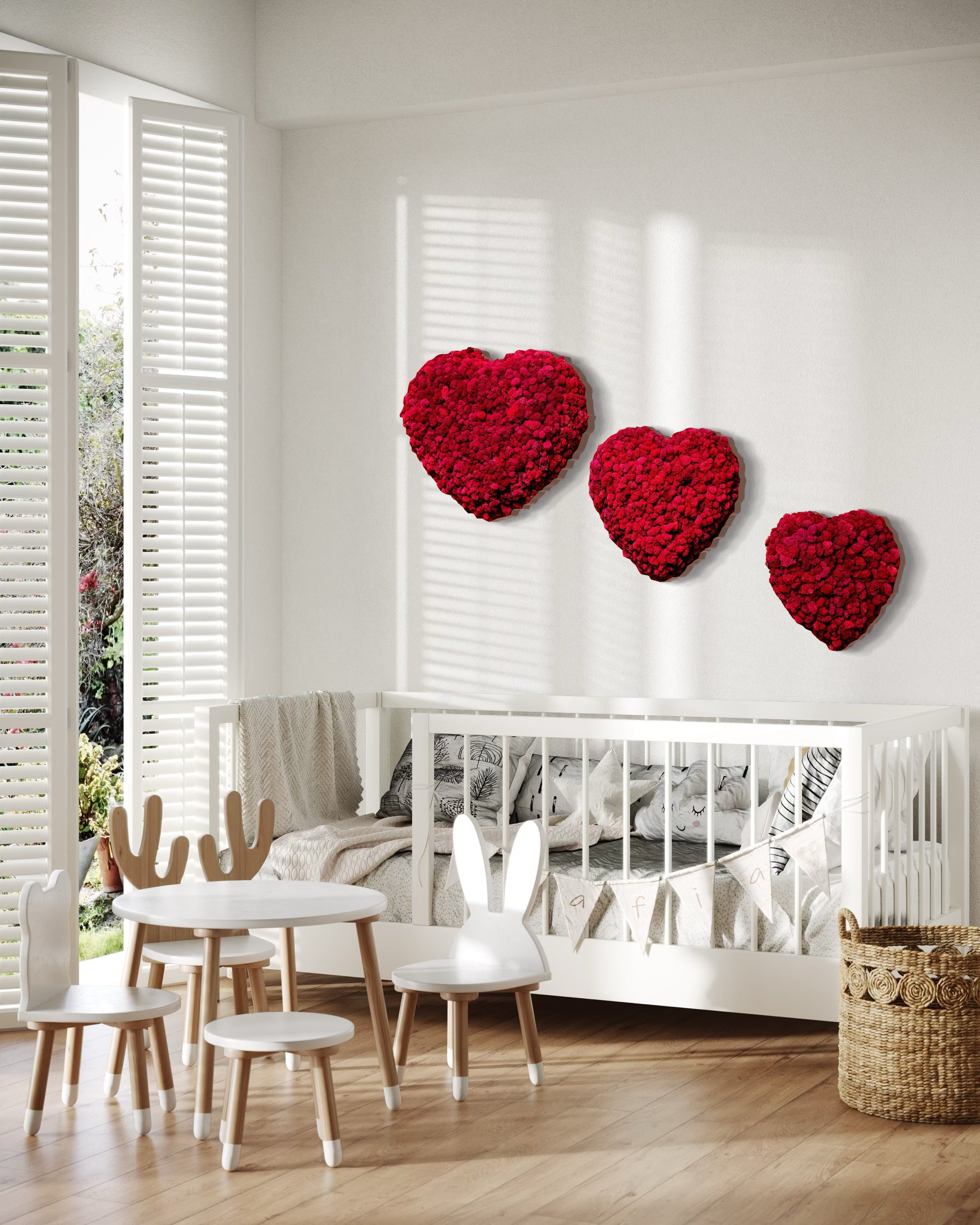 Heart Moss Wall Art