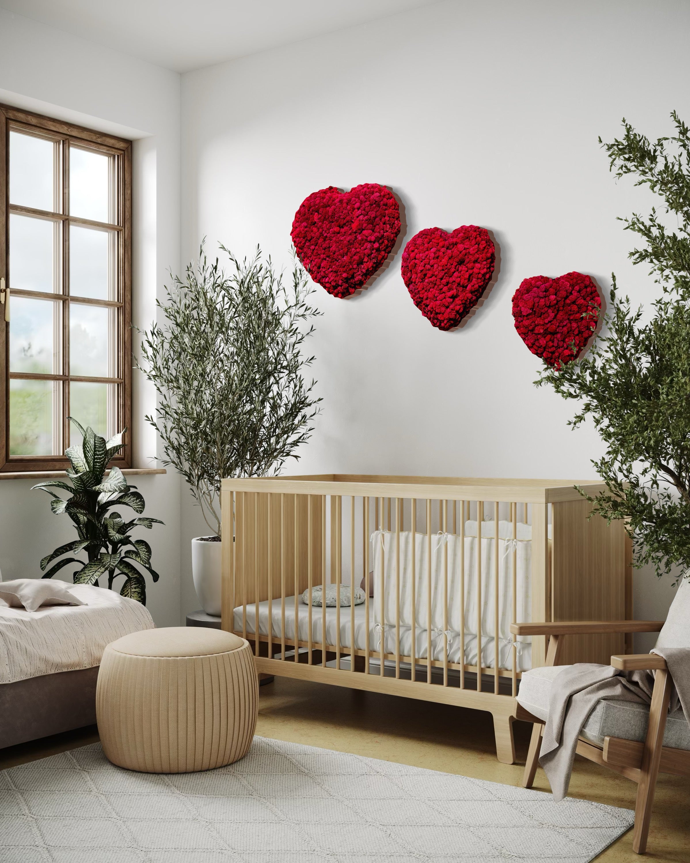 Heart Moss Wall Art