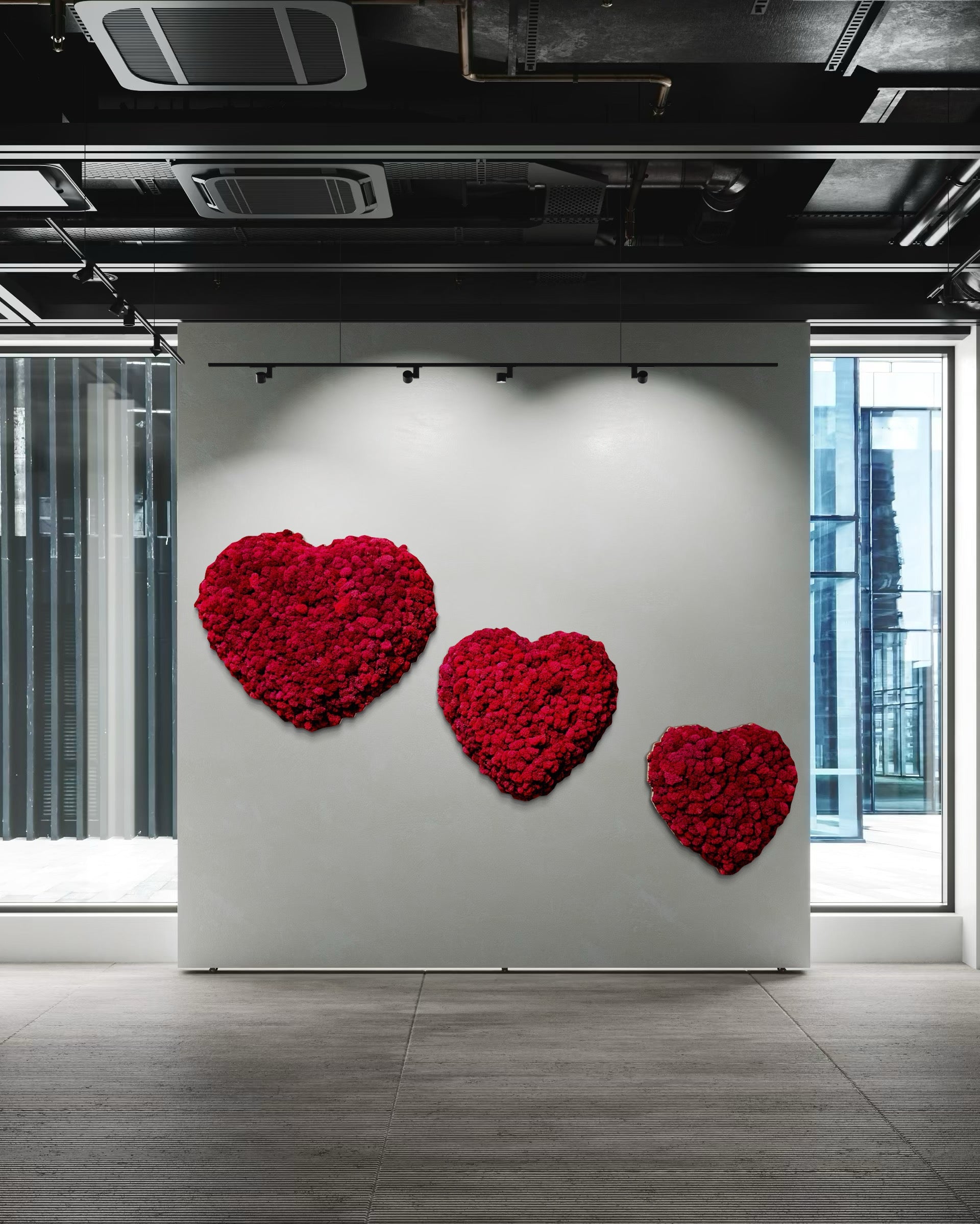 Heart Moss Wall Art