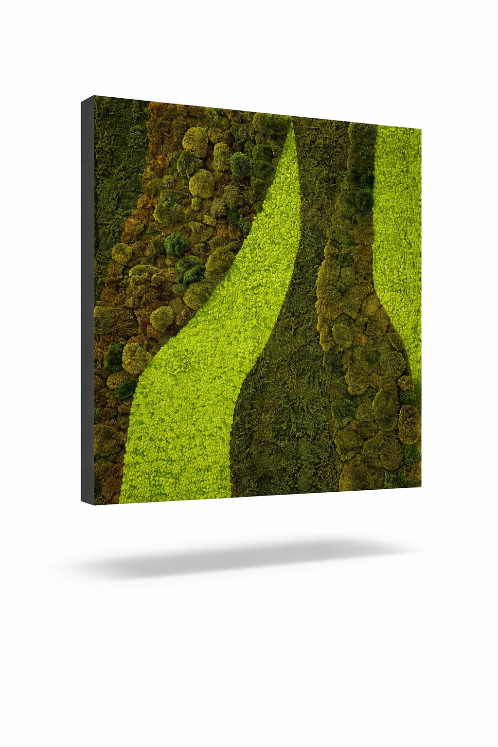 Green Lines Moss Wall Art