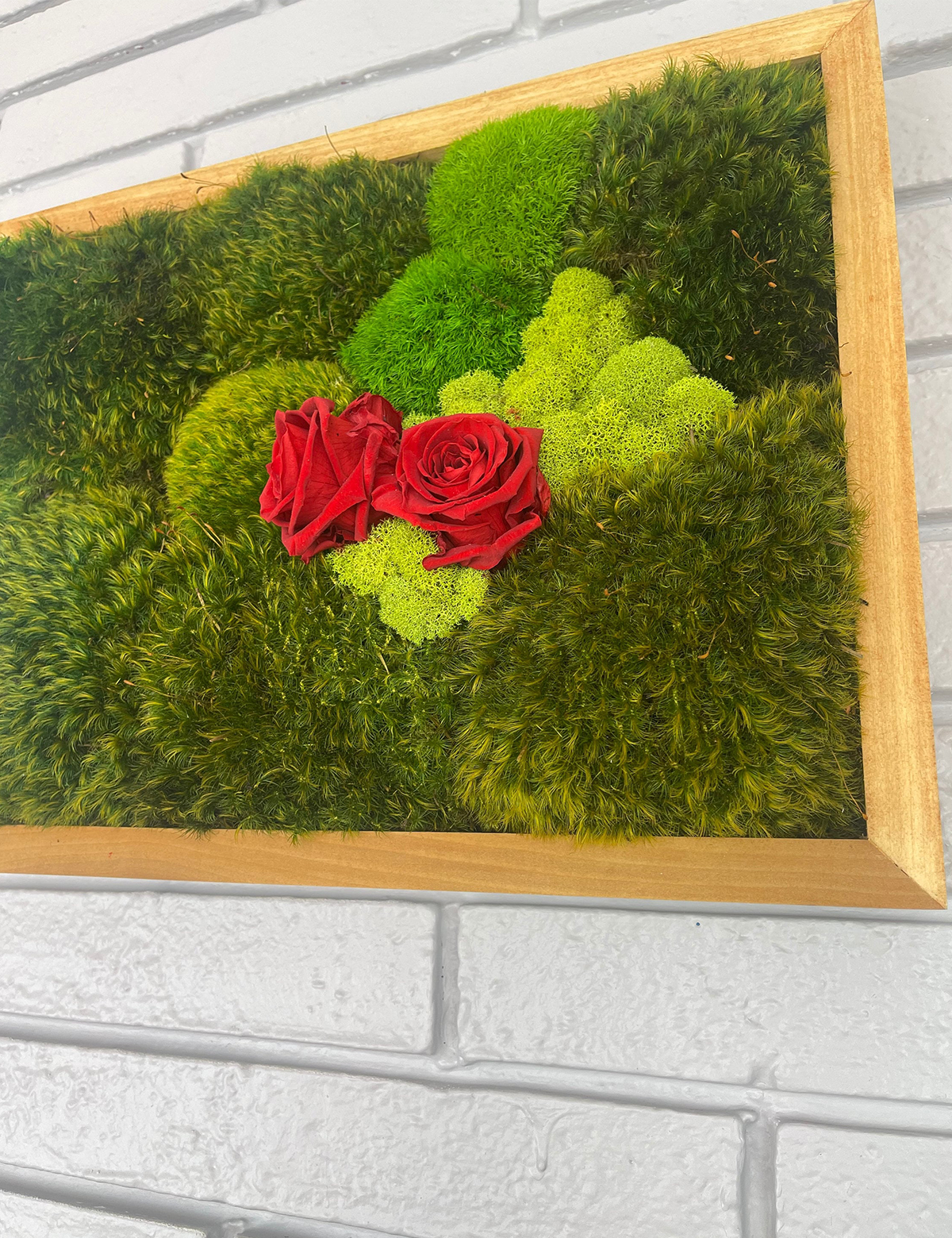 Together Moss & Roses Wall Art