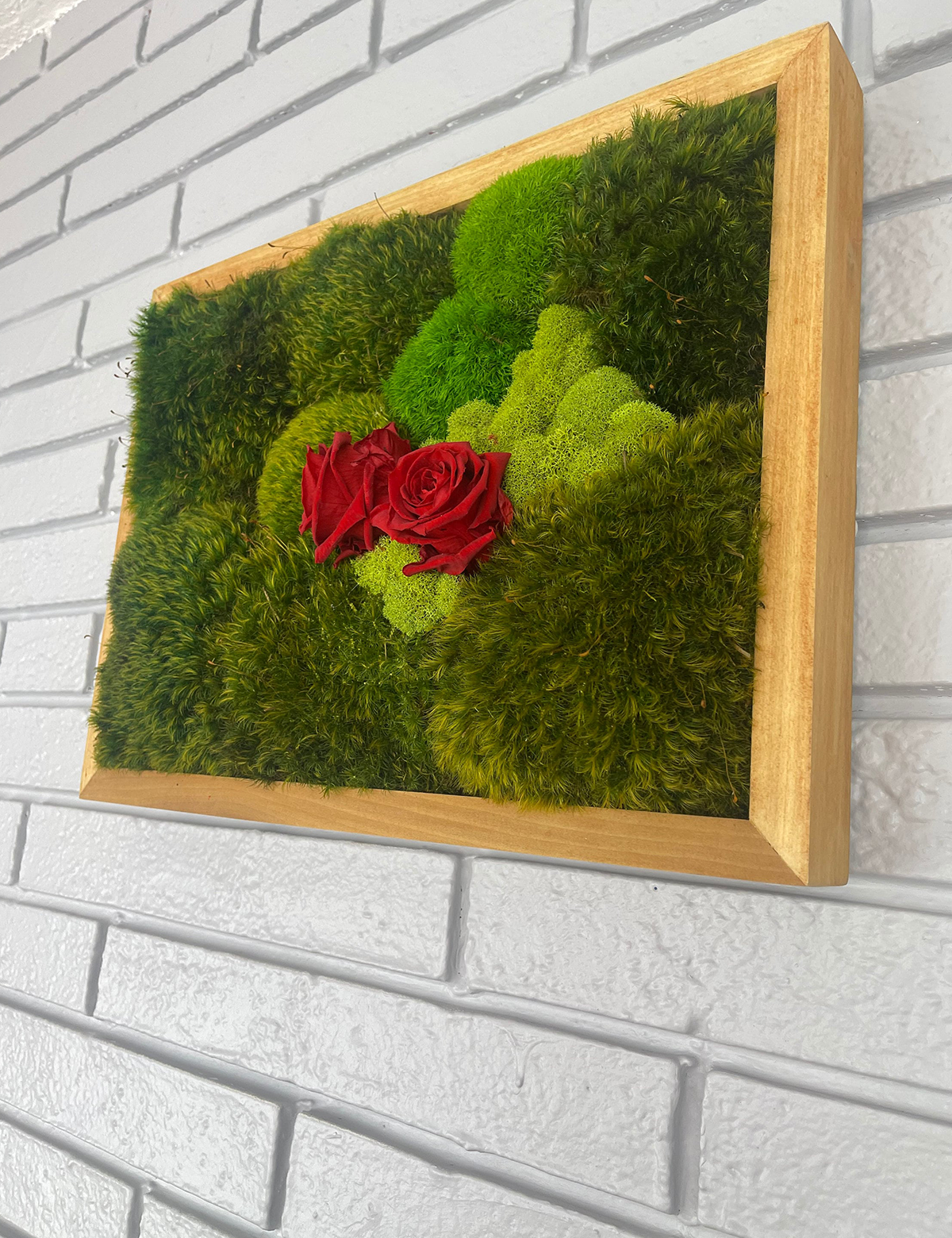 Together Moss & Roses Wall Art