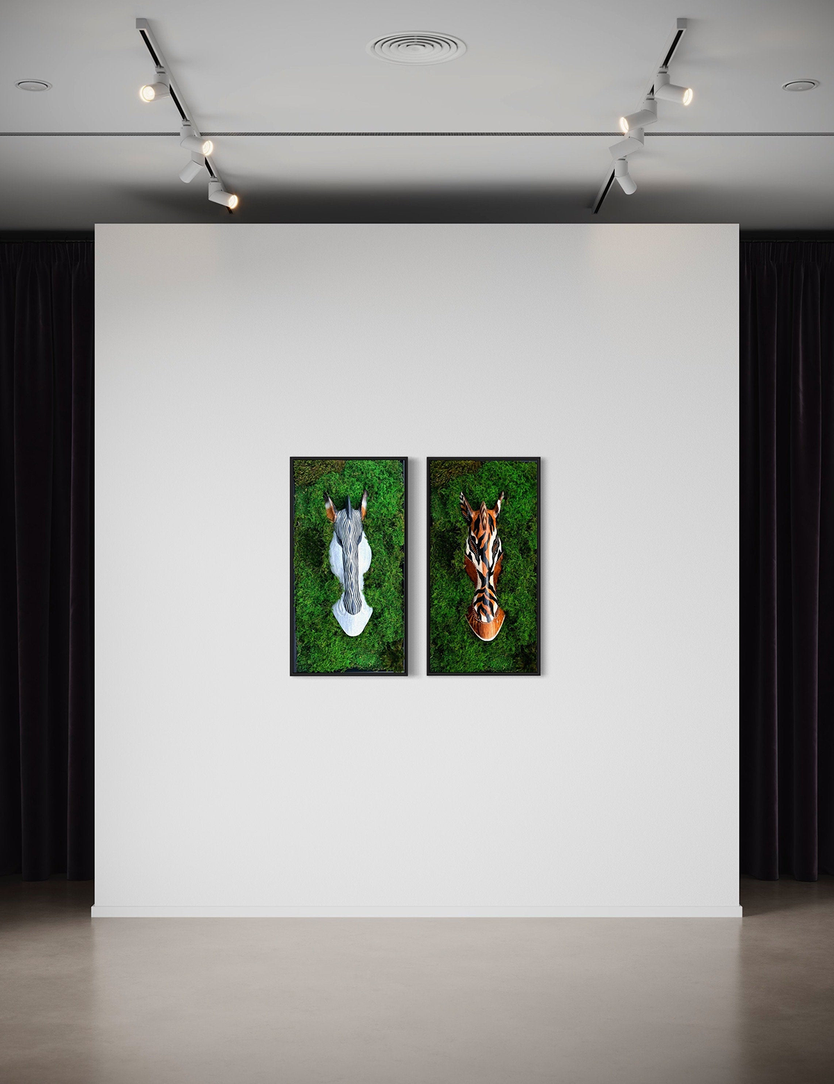 Africa Collection Moss Wall Art
