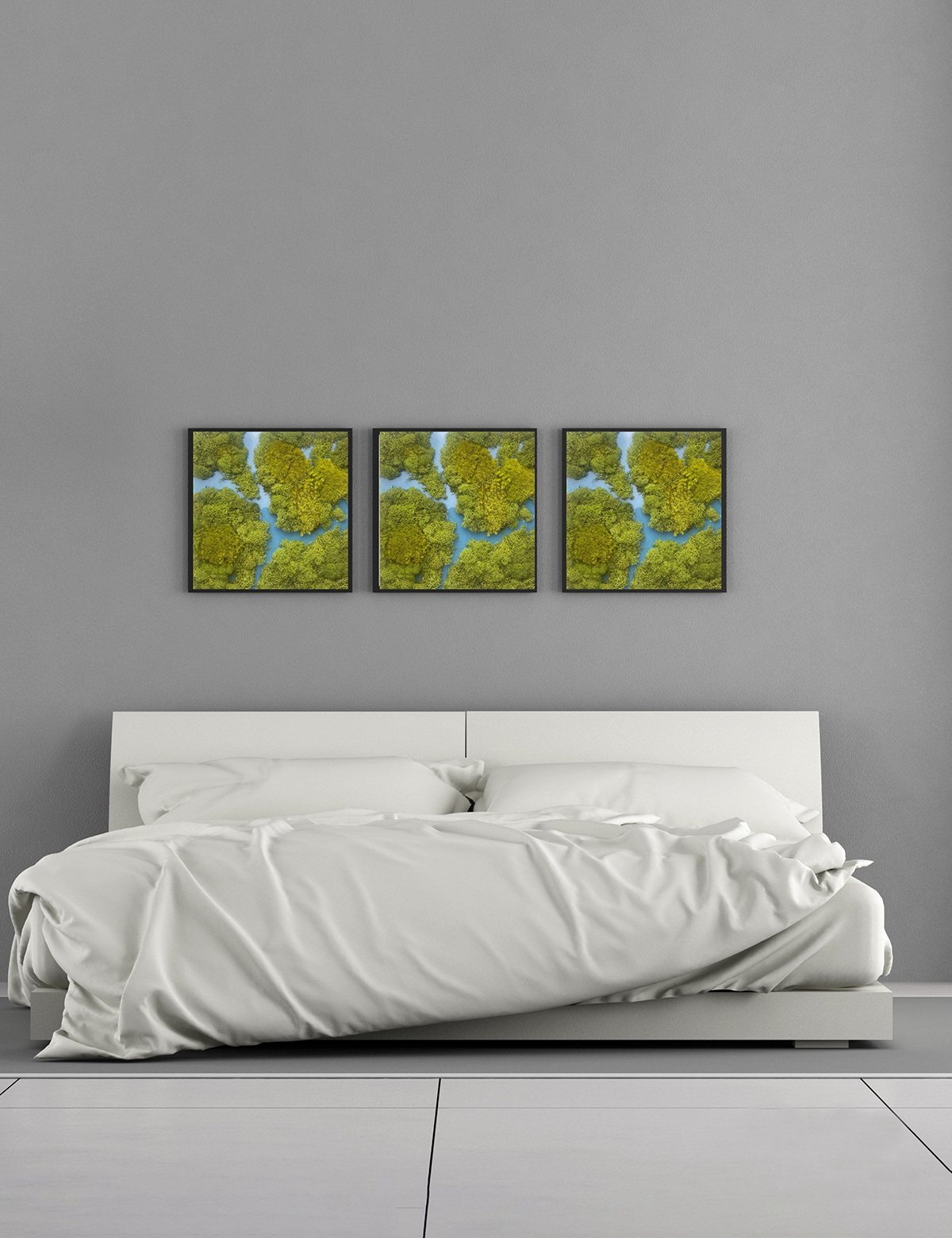 Blue Lagoon Moss Wall Art