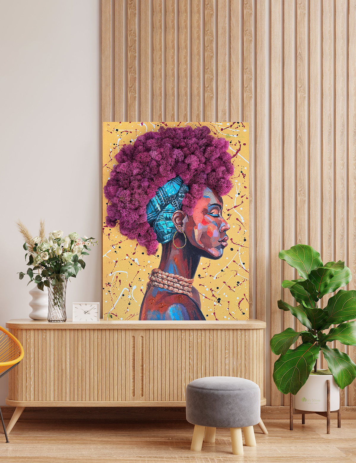 African Princess Moss Wall Art