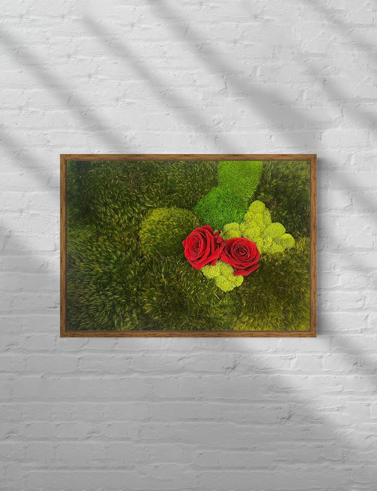Together Moss & Roses Wall Art