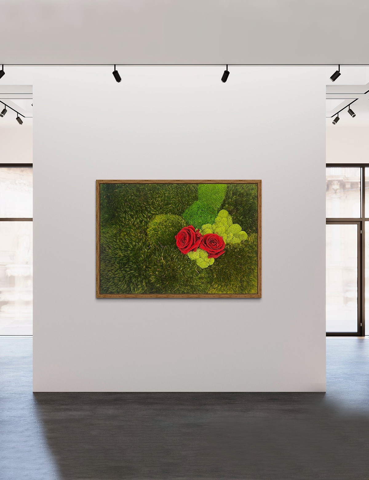 Together Moss & Roses Wall Art