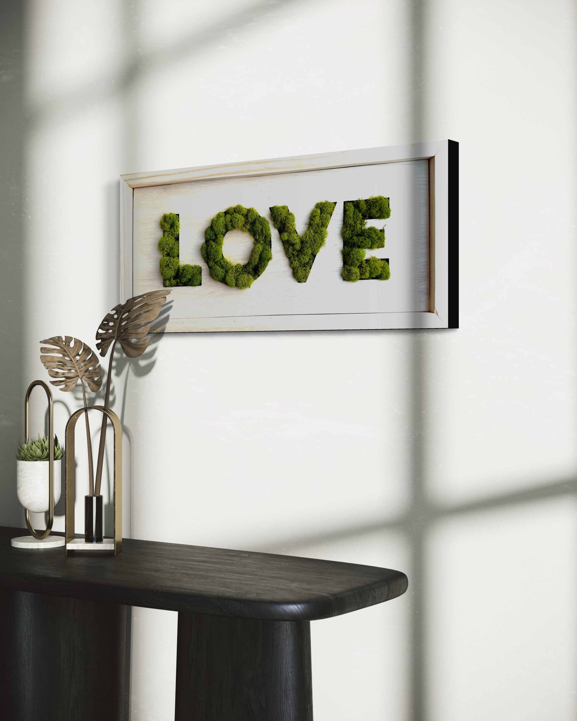 LOVE Moss Wall Art