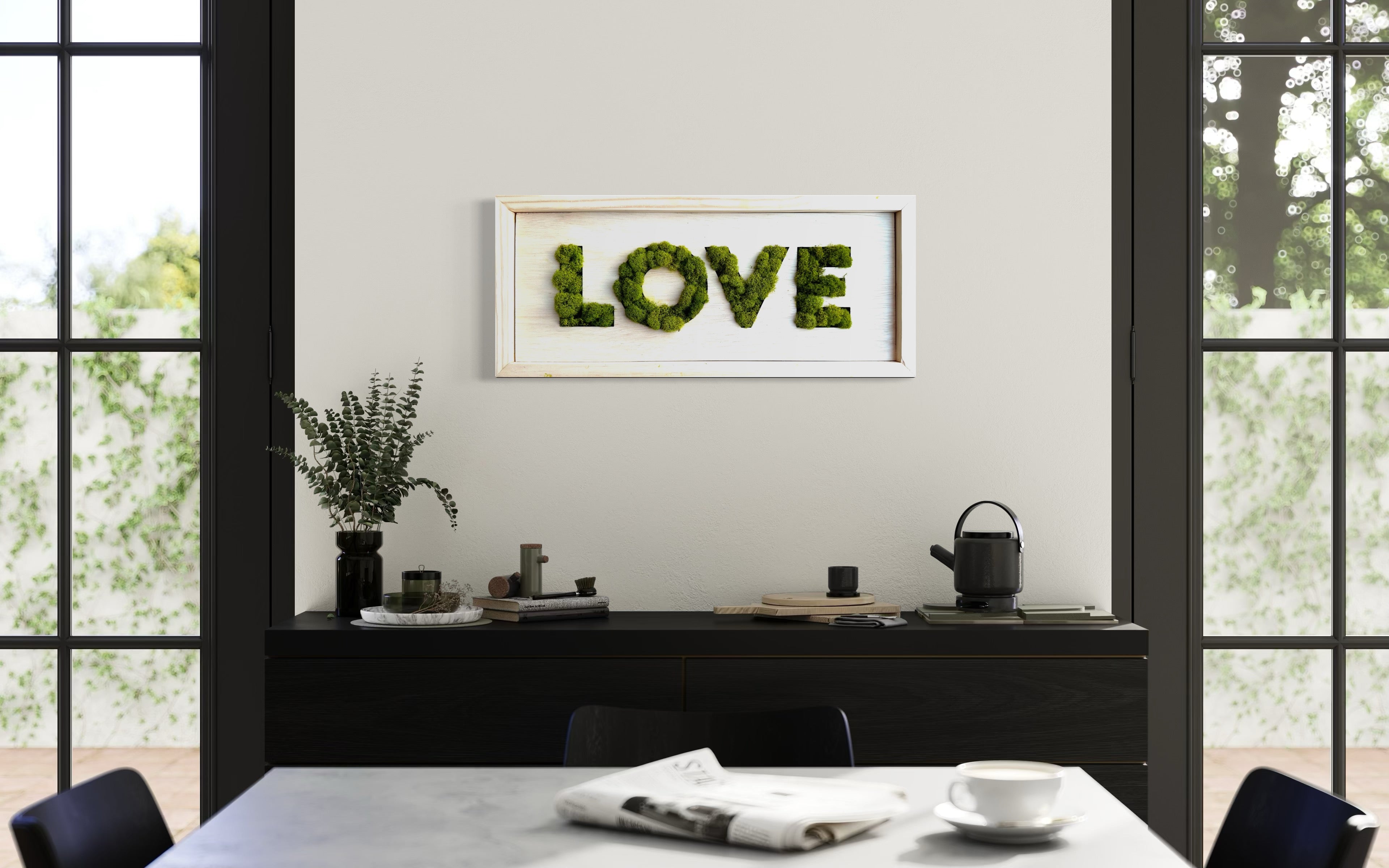 LOVE Moss Wall Art