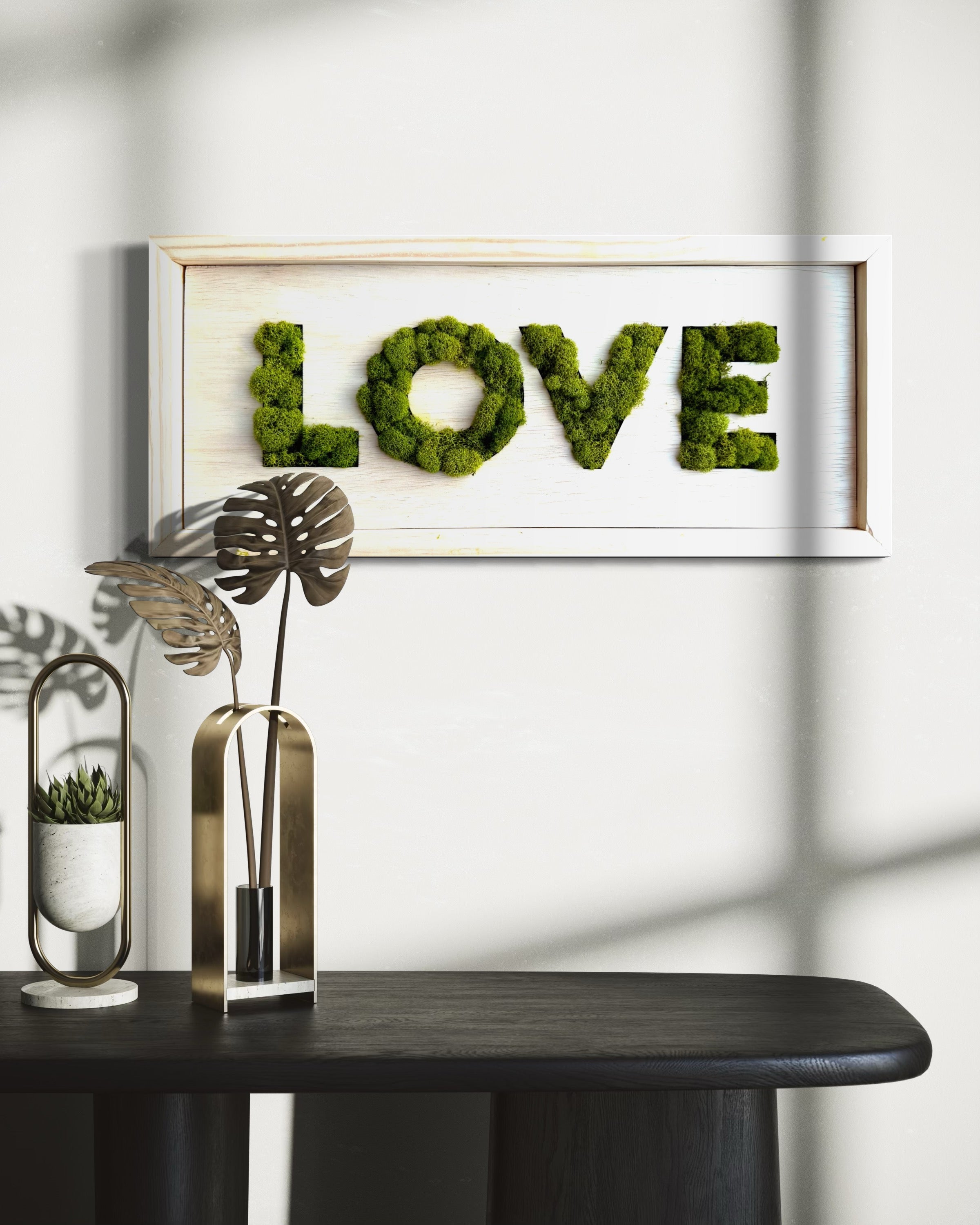 LOVE Moss Wall Art