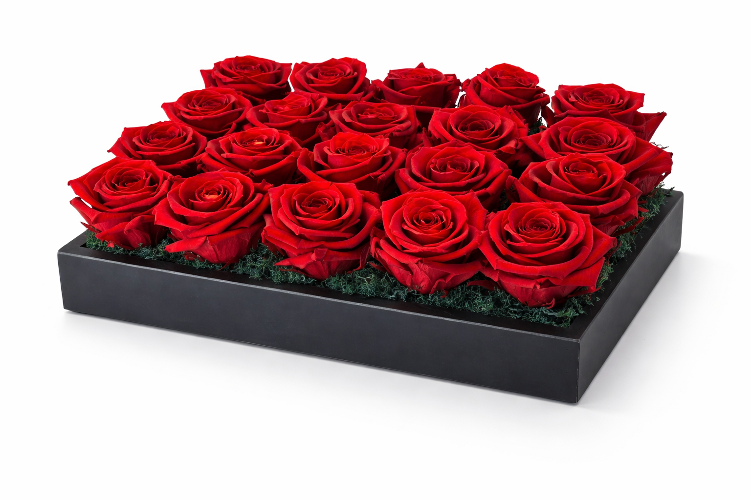 Passion Rose & Moss Centerpiece