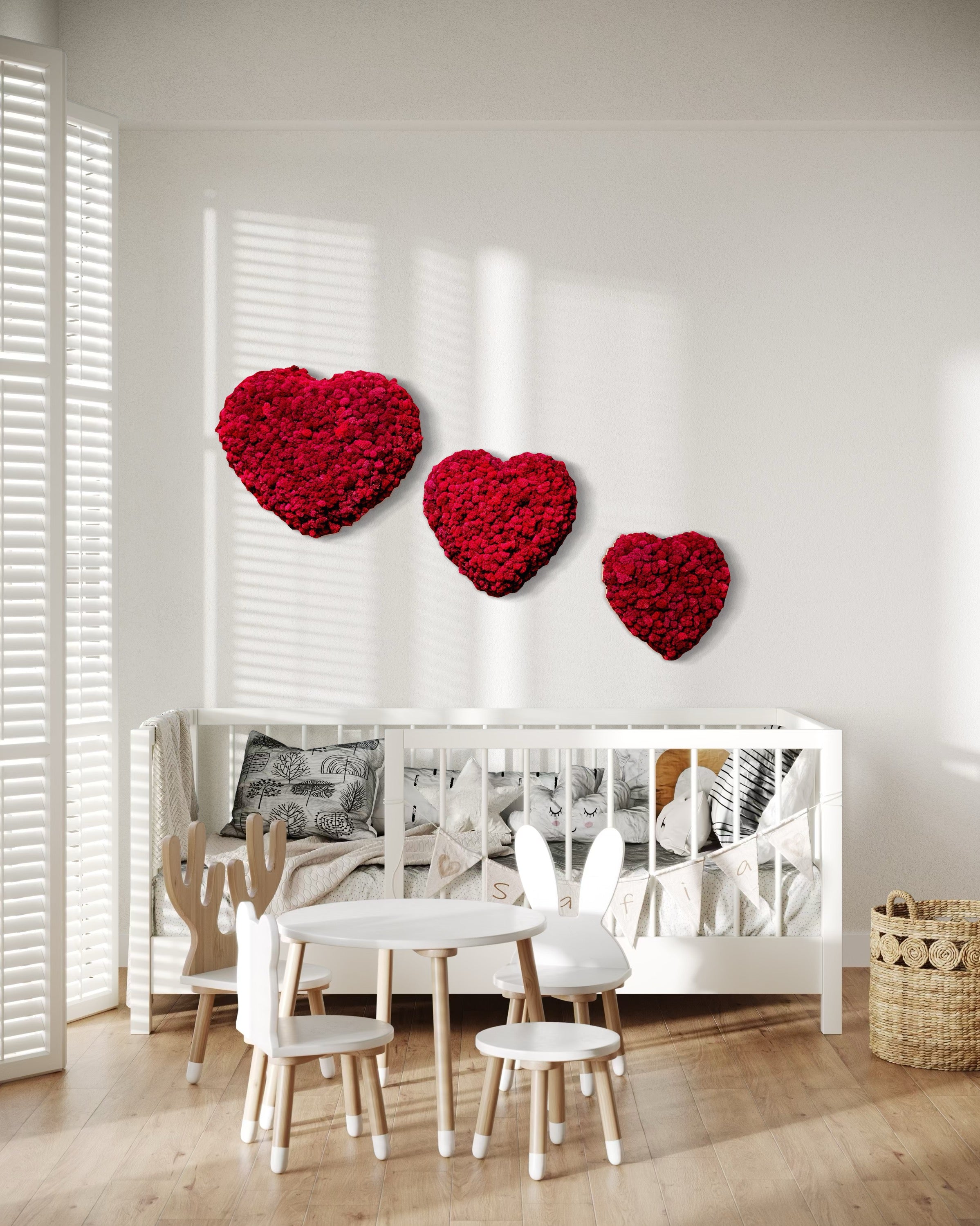 Heart Moss Wall Art
