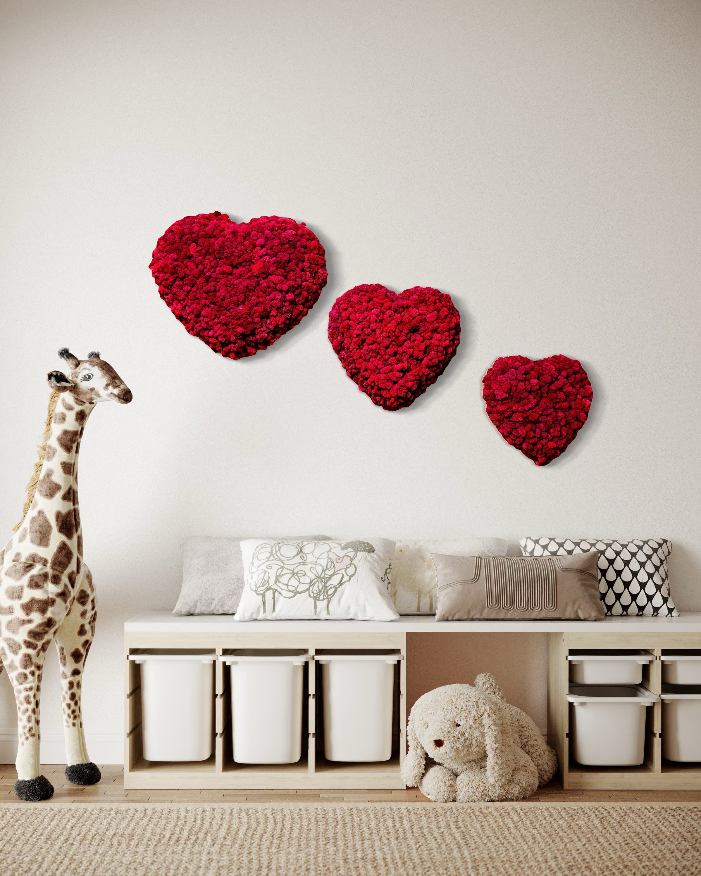 Heart Moss Wall Art