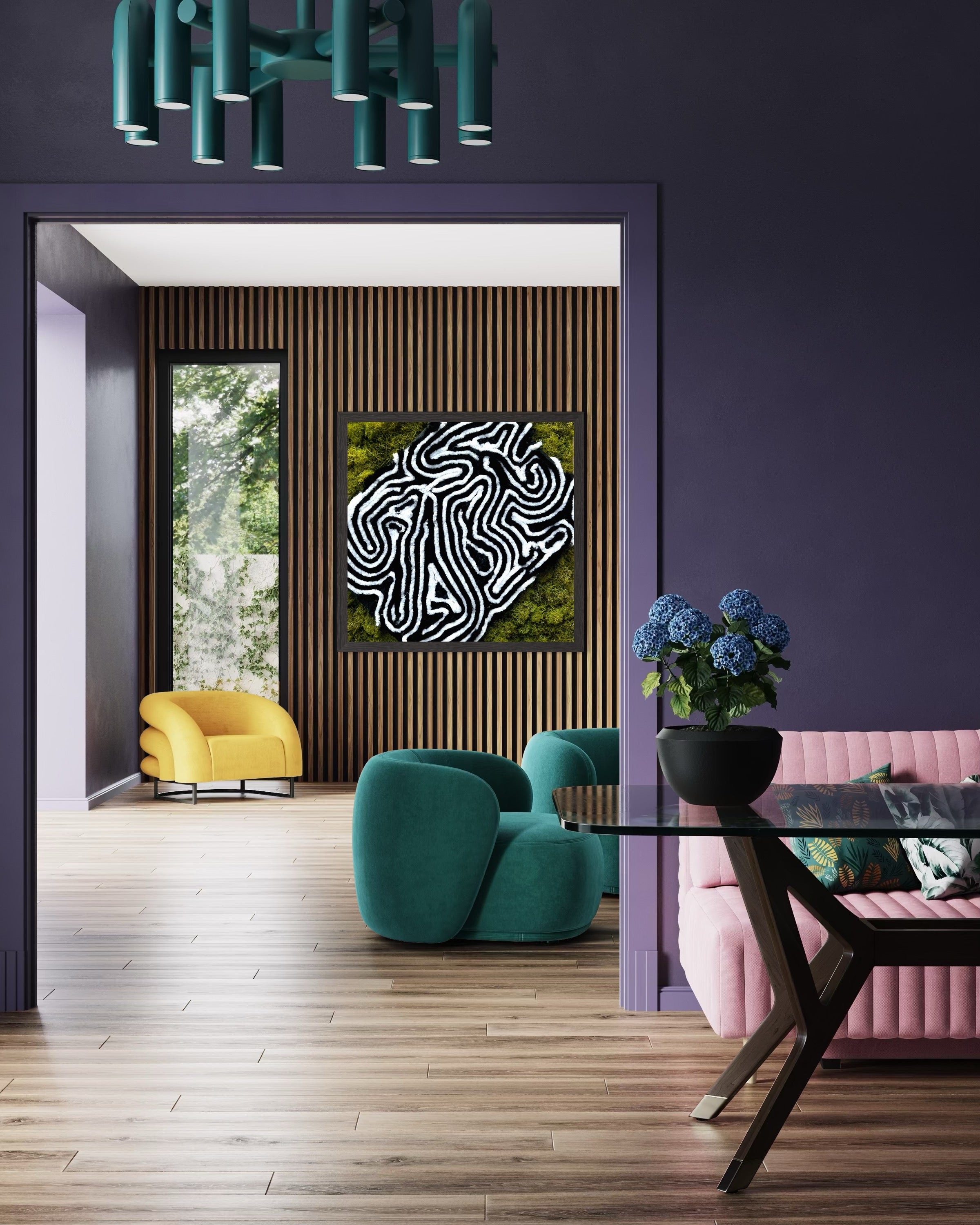 Tangled Land Moss Wall Art