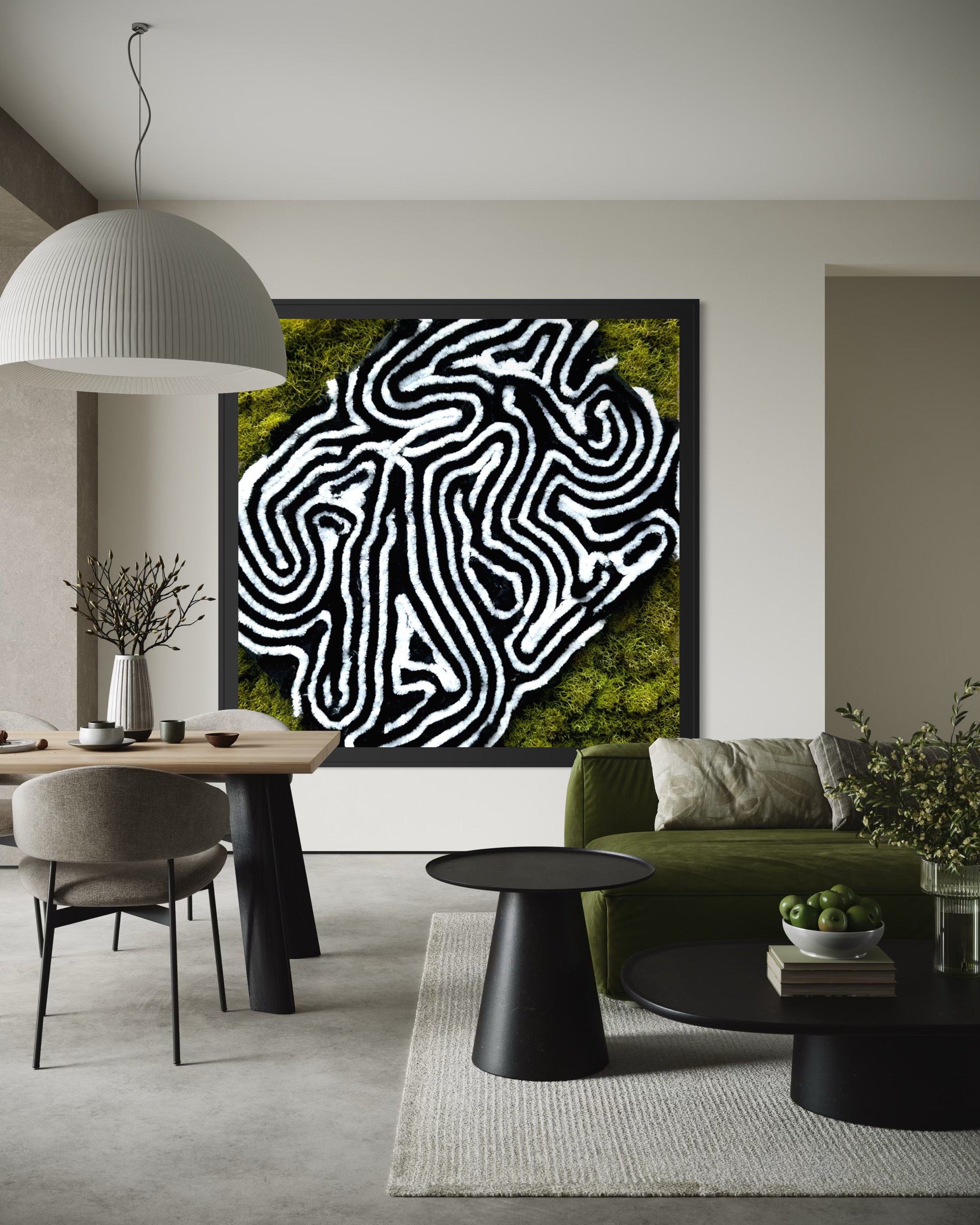Tangled Land Moss Wall Art