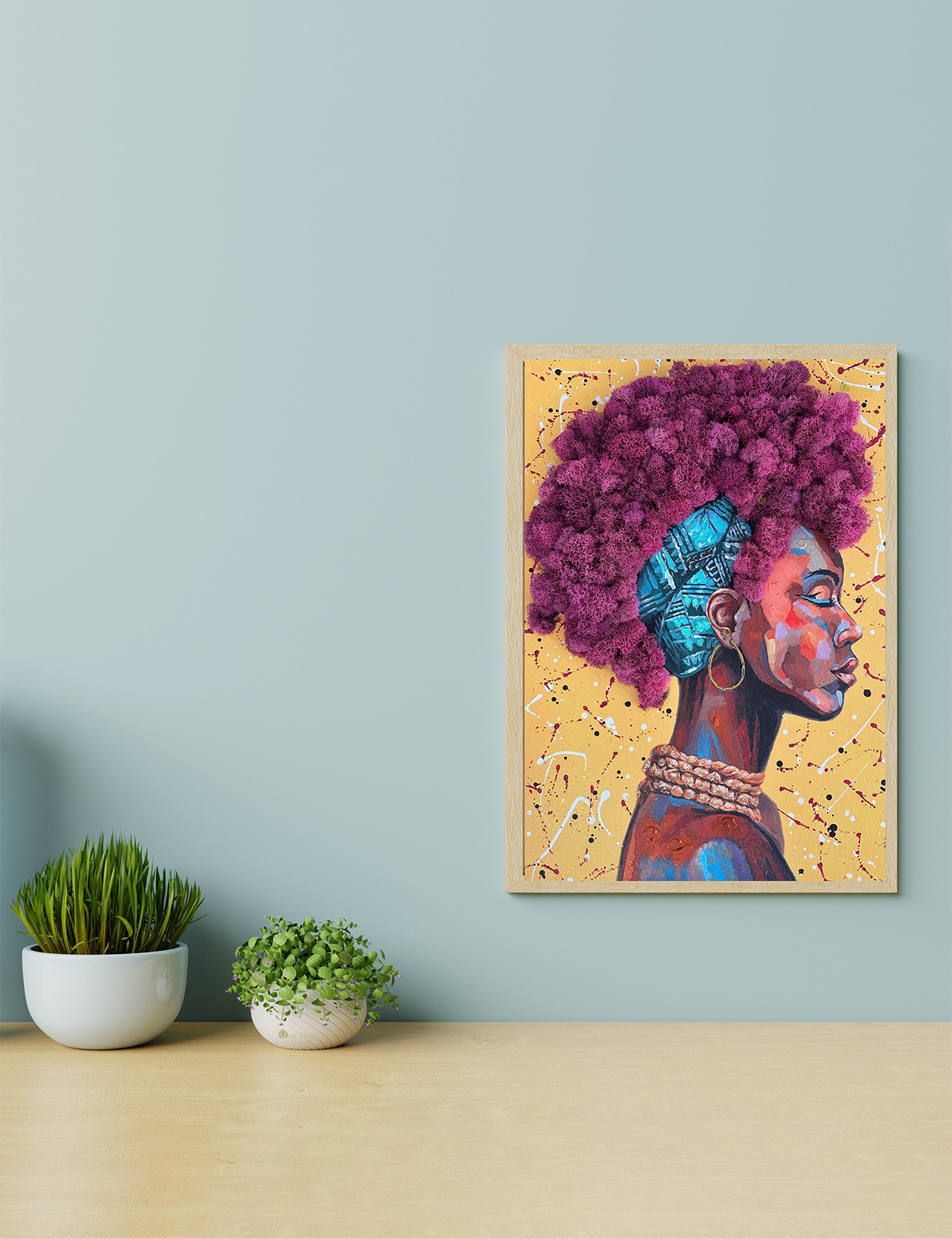 African Princess Moss Wall Art