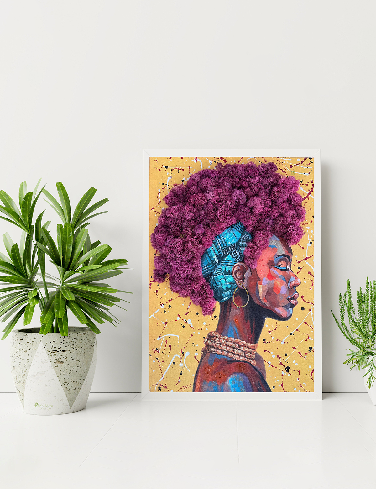 African Princess Moss Wall Art