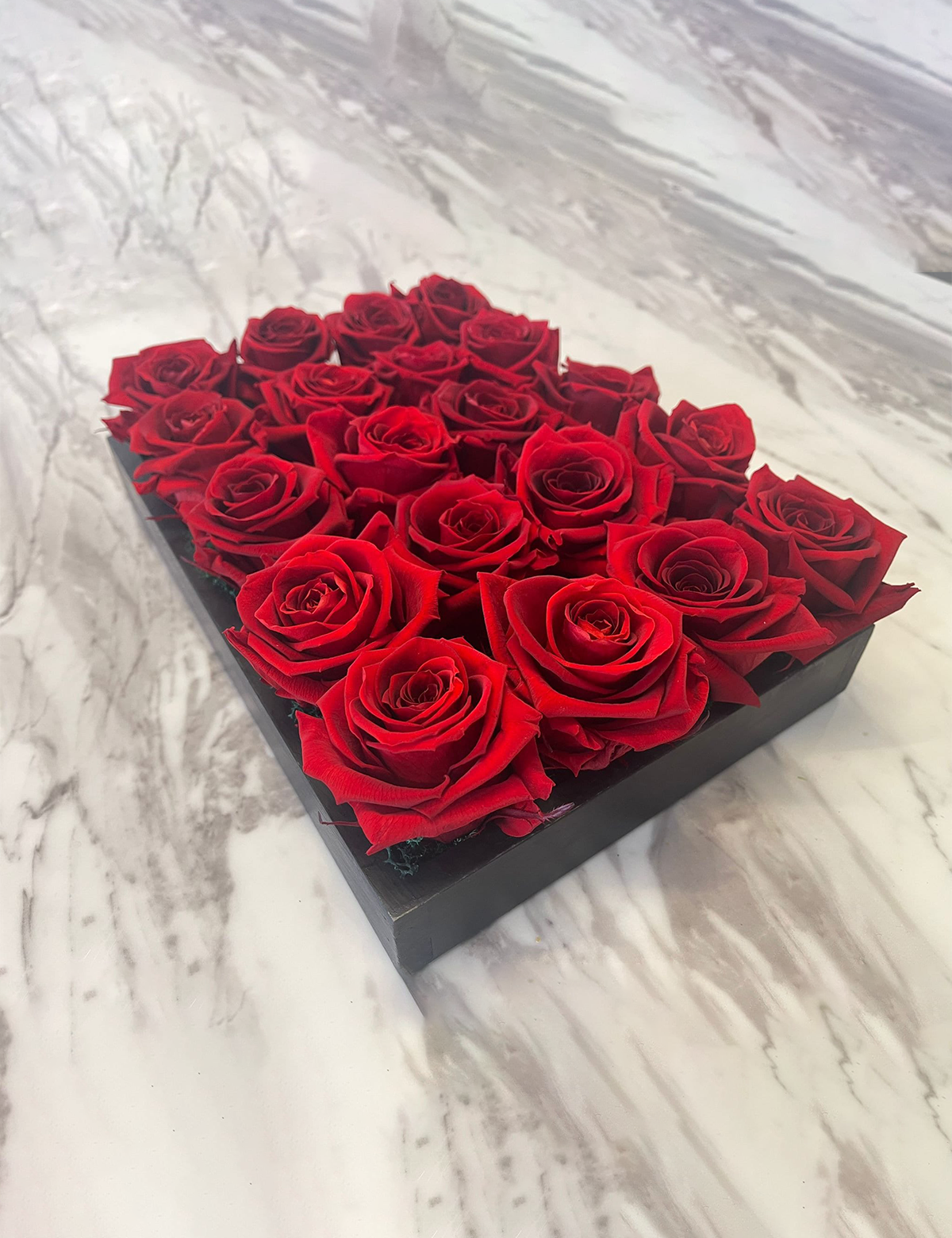 Passion Rose & Moss Centerpiece
