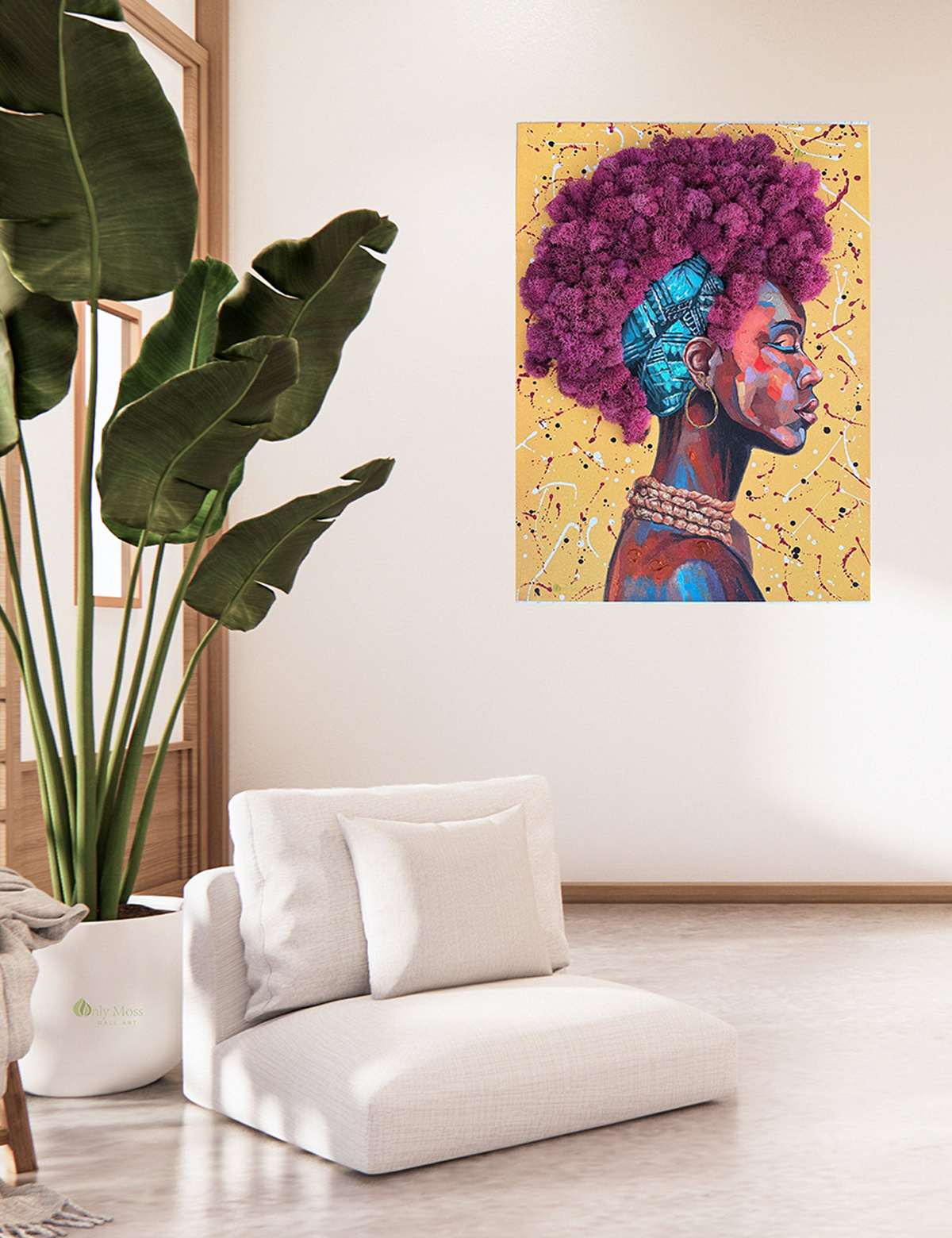 African Princess Moss Wall Art