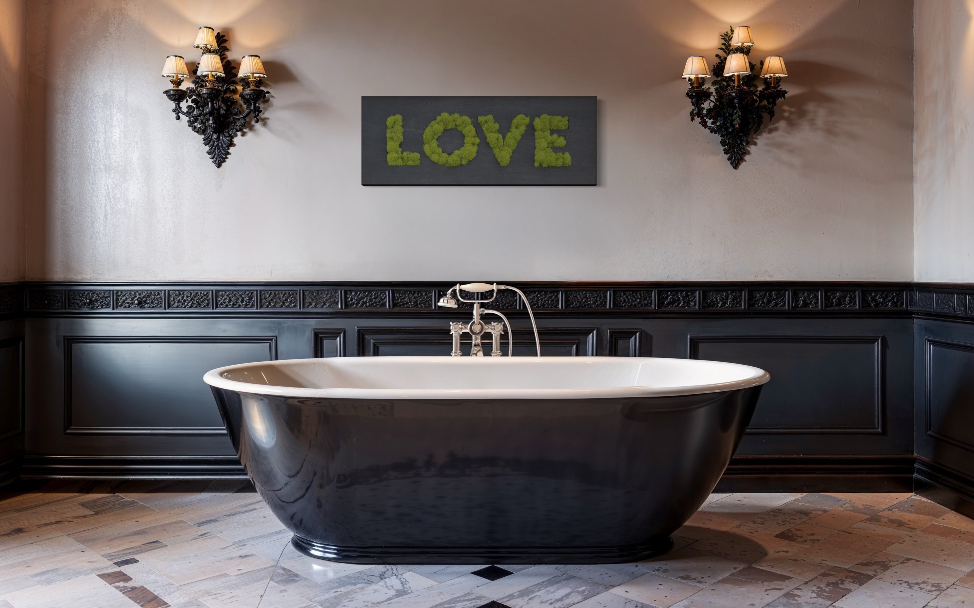 LOVE Moss Wall Art