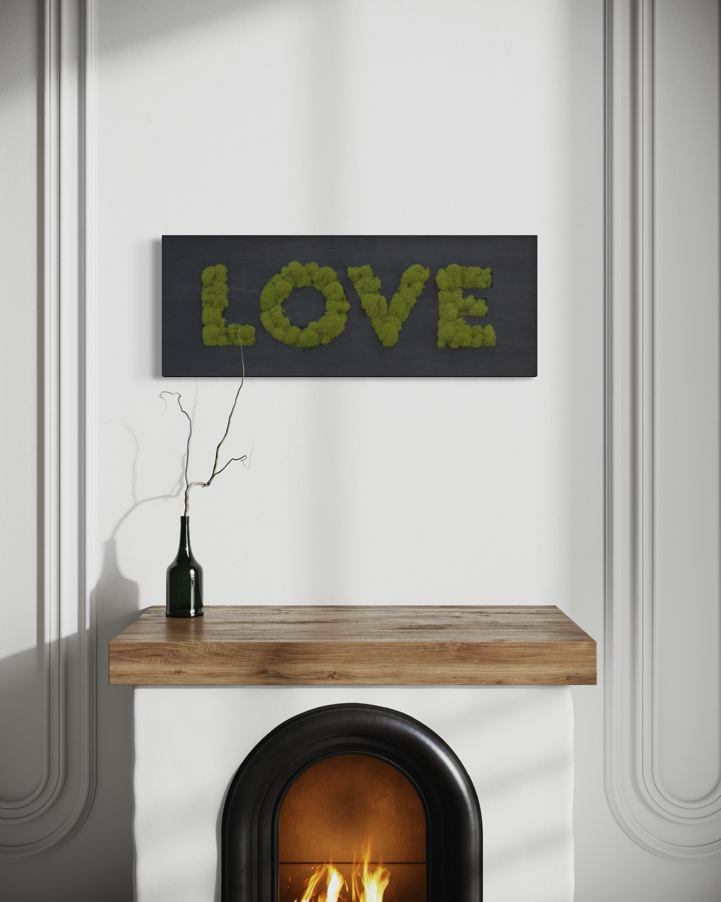 LOVE Moss Wall Art